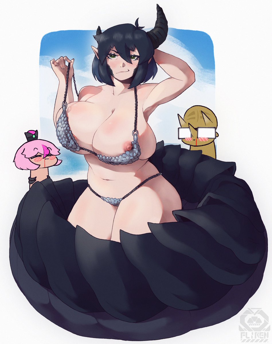 uncensored version of the drawing I posted on the sfw. 
<a href="/Azupazu/">Azura☕️ DragonVTuber</a> imma ping u twice bitch