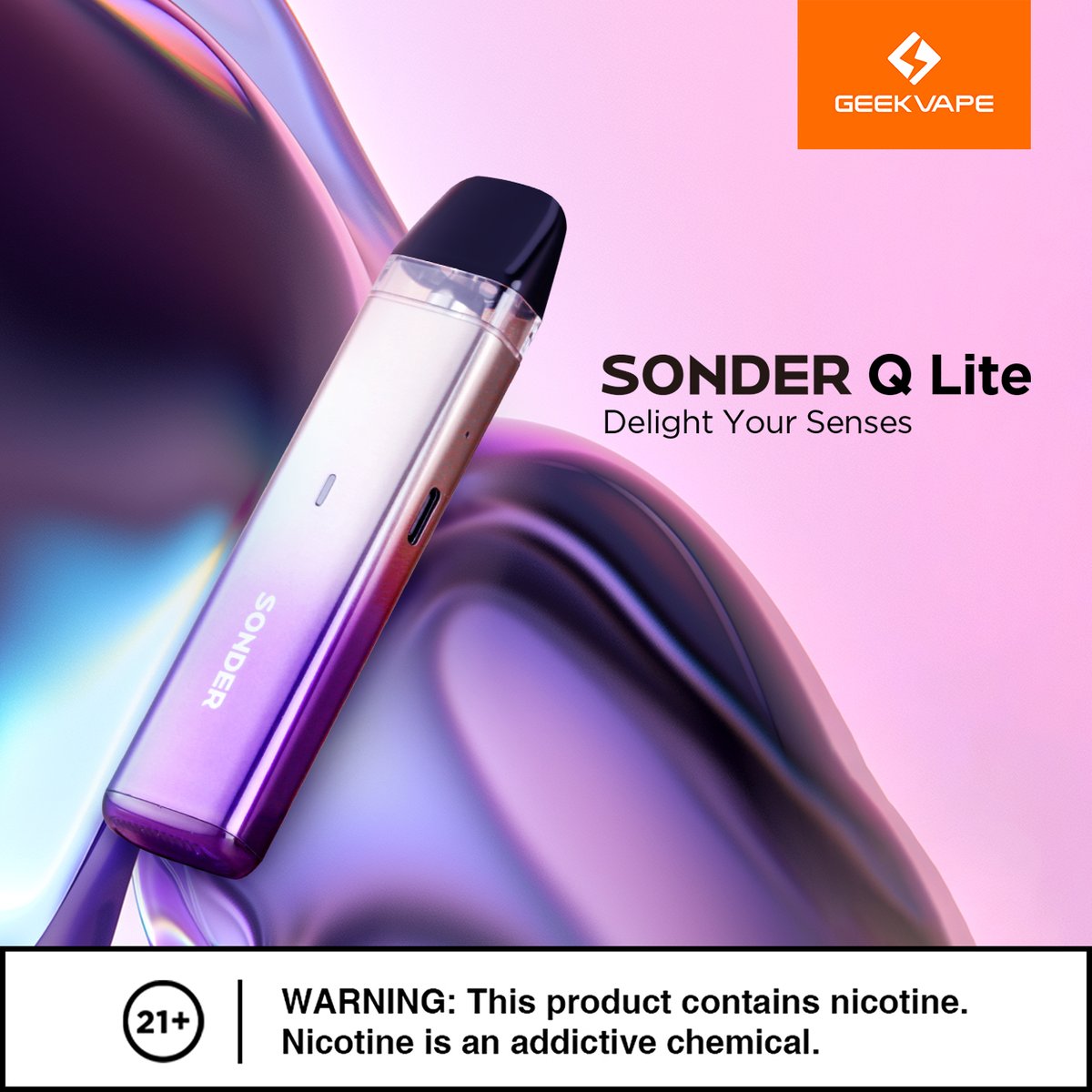 Delight your senses with the new Sonder Q Lite. Experience robust flavor in a sleek, durable design. 🔥
#SonderQLite
 #VapeLife
#geekvape
#geekvp
#geekvaptech