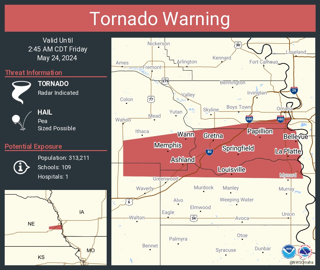 NWS Tornado tweet media