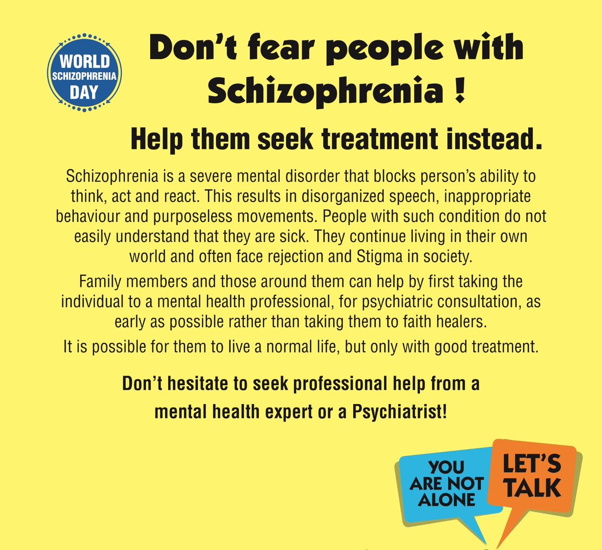 #WorldSchizophreniaDay2024
#WorldSchizophreniaDay
#Breakthestigma
#mentalhealthmatters
#support
#mentalhealthcare