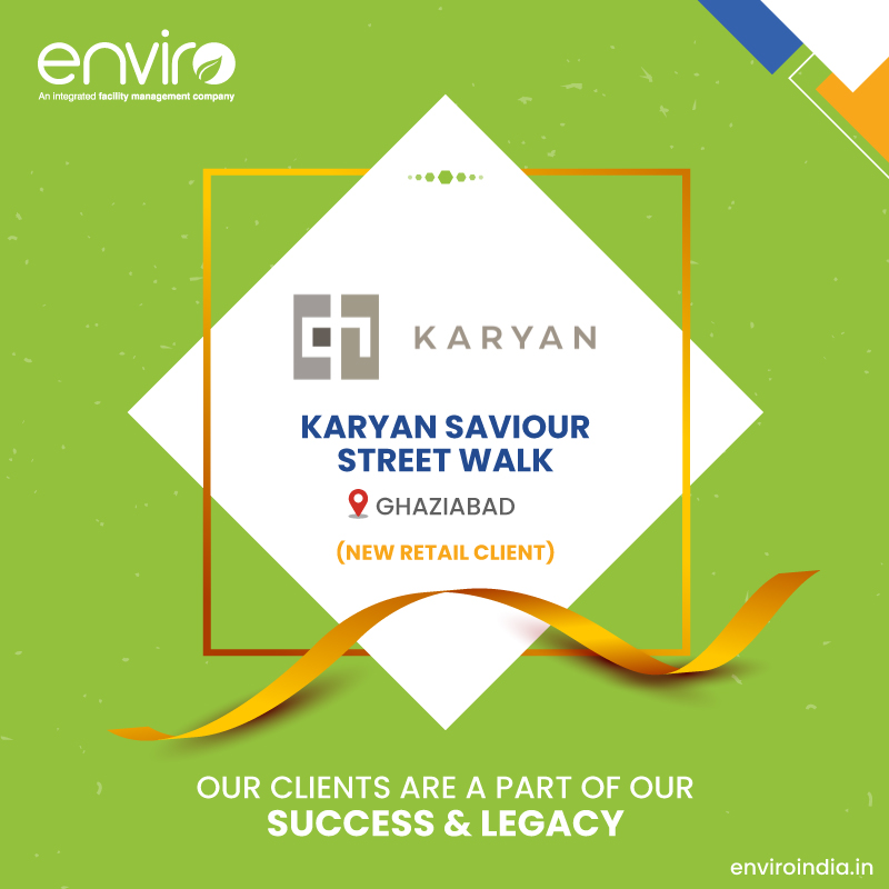 Welcoming #KaryanGroup to Enviro's Premier #FacilityManagement Services!

At #Enviro, we are thrilled to extend our exceptional #FacilityManagementServices to your esteemed #Businesses.

#NewAcquisition #Business #Client #Clientele #Acknowledge #Retail #ShoppingCenter #Commercial