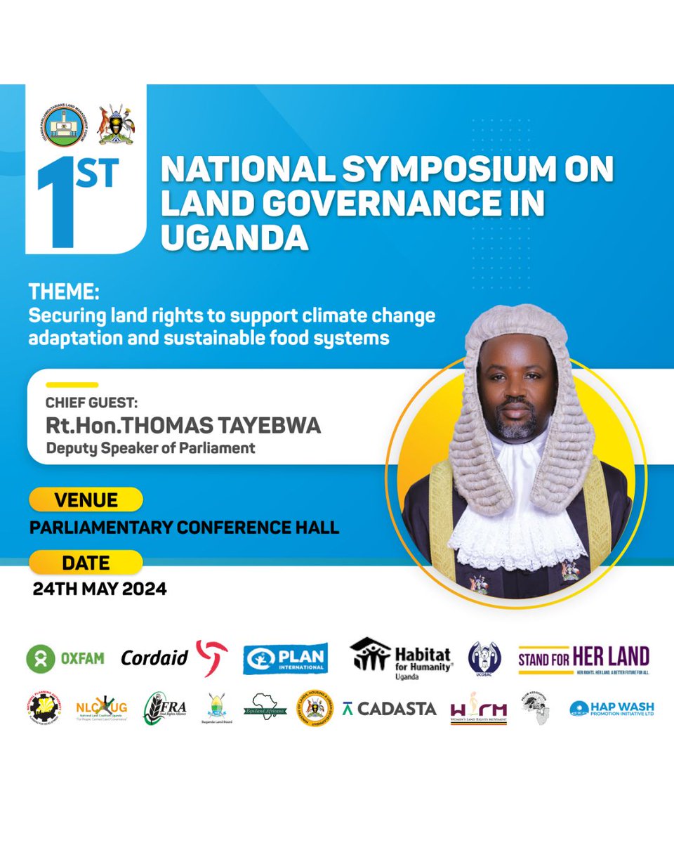 All roads lead to parliament today for the 1st National Symposium on Land Governance in Uganda.
#LandRights