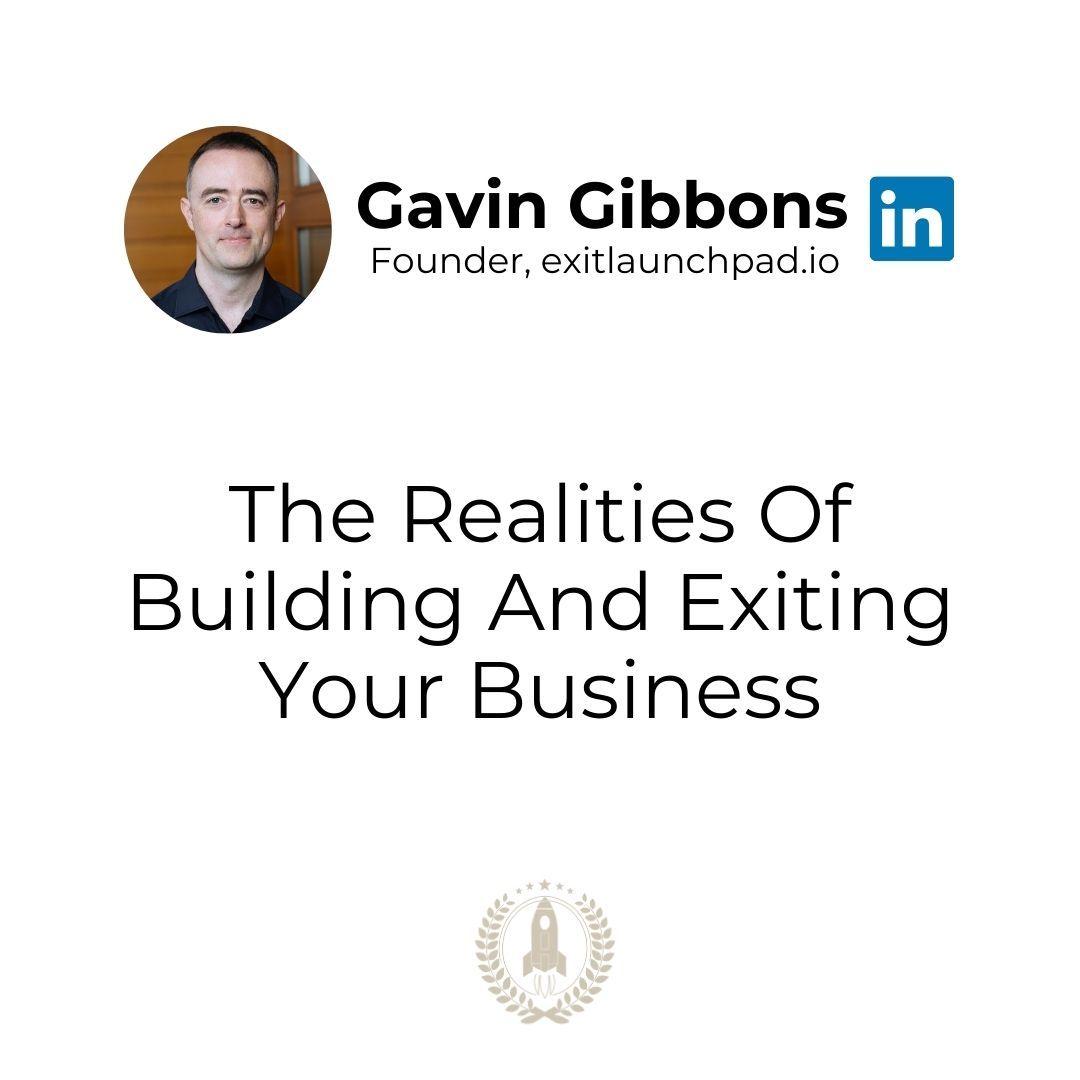 THE REALITIES OF BUILDING AND EXITING YOUR BUSINESS Many founders lack a clear exit strategy. But why wait? Create a valuable, saleable business from Day 1. Know your potential acquirers and what they value. #NextLevelGrowth #ExitLaunchpad