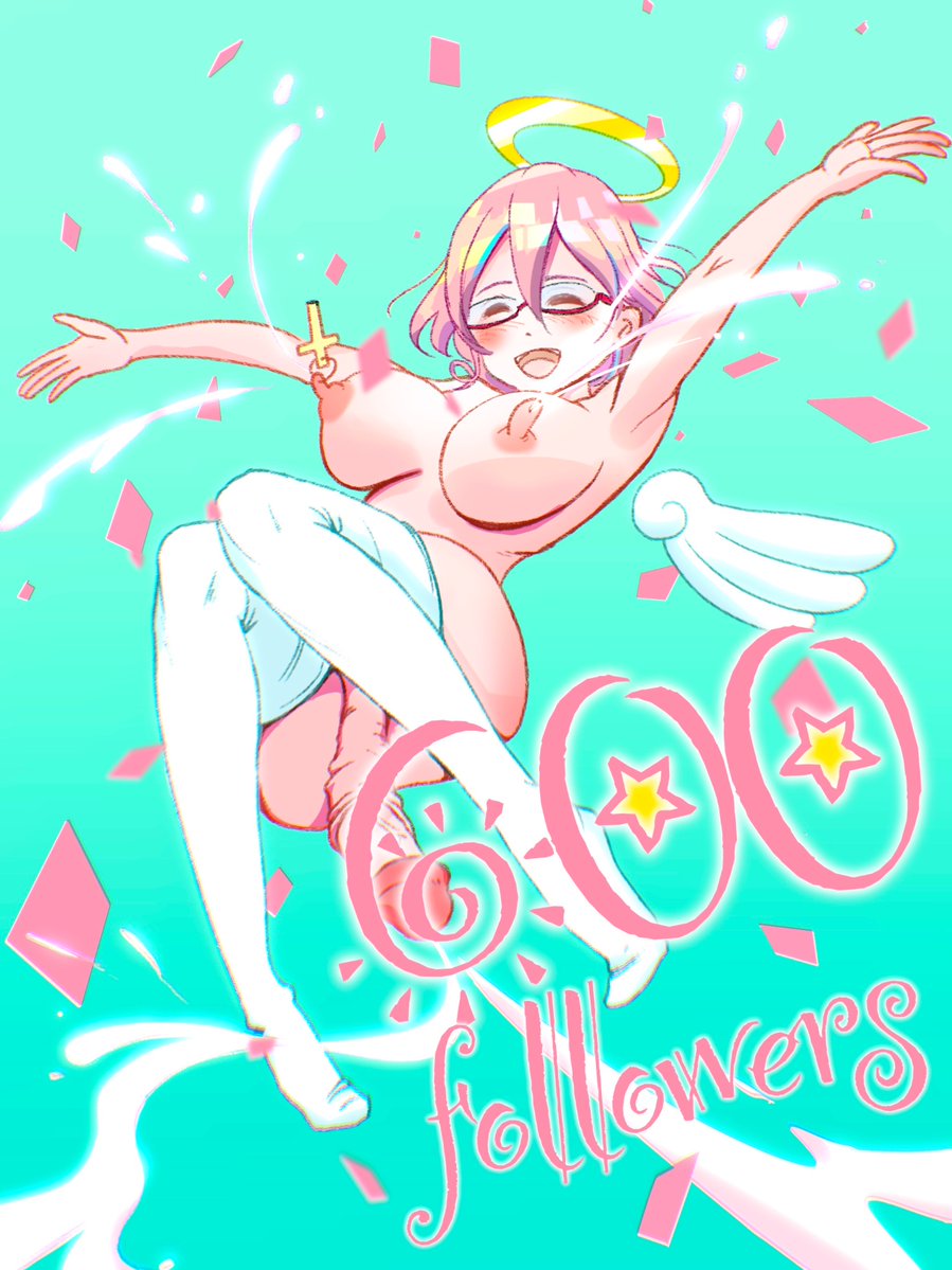 ずっと描いているOCのふたなり天使様を改めてご紹介します。
1. 最初に描いた時は髪がピンクゴールドでした。
2. 記念イラストでたびたび登場。
3. 当時の技術の全力で描いた絵。
4. 燃え尽きてしばらく休んだ後、復帰する時に髪色を緑にしました。

#ふたなり天使様 