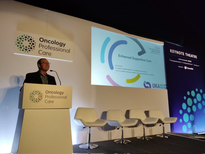 This week, Dr Dan Monnery, Consultant in Palliative Medicine here at @cccnhs, was a speaker at the national Oncology Professional Care conference in London, delivering a presentation on Enhanced Supportive Care. Read more about ESC on our website: orlo.uk/WjJdy