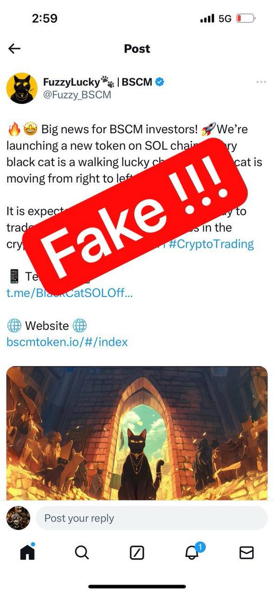 Beware of scammers!
This account has been hacked.
Alita Labs has not issued $BSCM on the SOL chain!

Alita Labs is not responsible for any losses incurred!

Please spread the word and forward this message quickly!