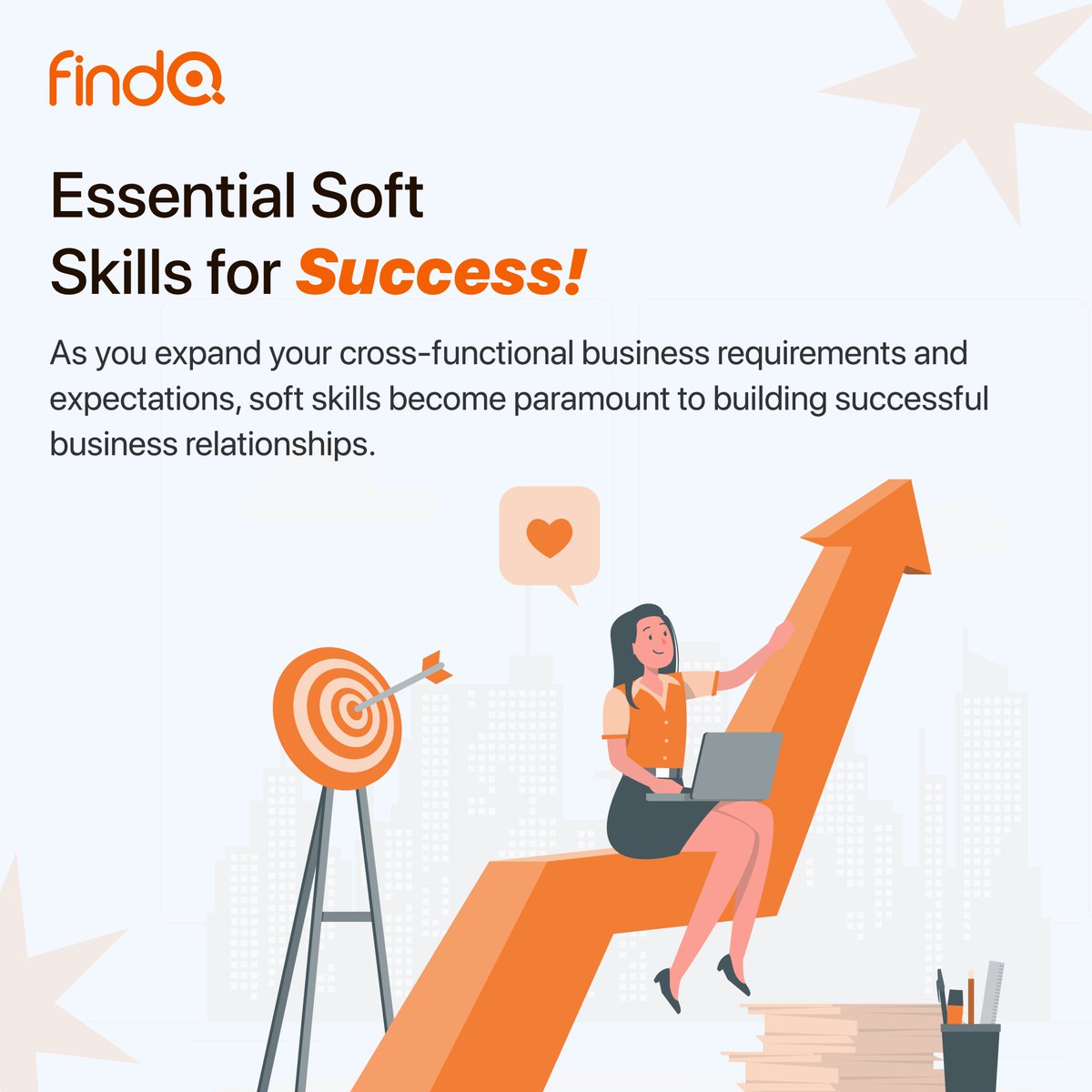 Soft skills are difficult to measure or quantify.

They are essential for success in a wide range of industries and professions.

Interpersonal dynamics and building strong relationships are the key to.

#findq #softskills #recruitment #jobconsultancy #career