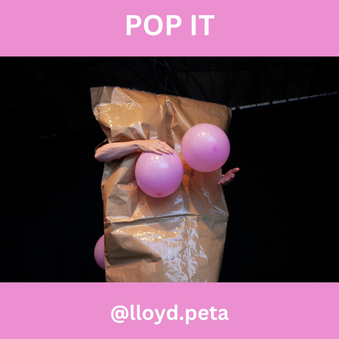 POP IT performed by Peta Lloyd for the COU COU performance programme OLD TROUTS at the Silk Mill Frome July 23  #performanceart #womenartists <a href="/lloyd/">@Lloyd</a>.peta  <a href="/SilkMillStudios/">Silk Mill</a>