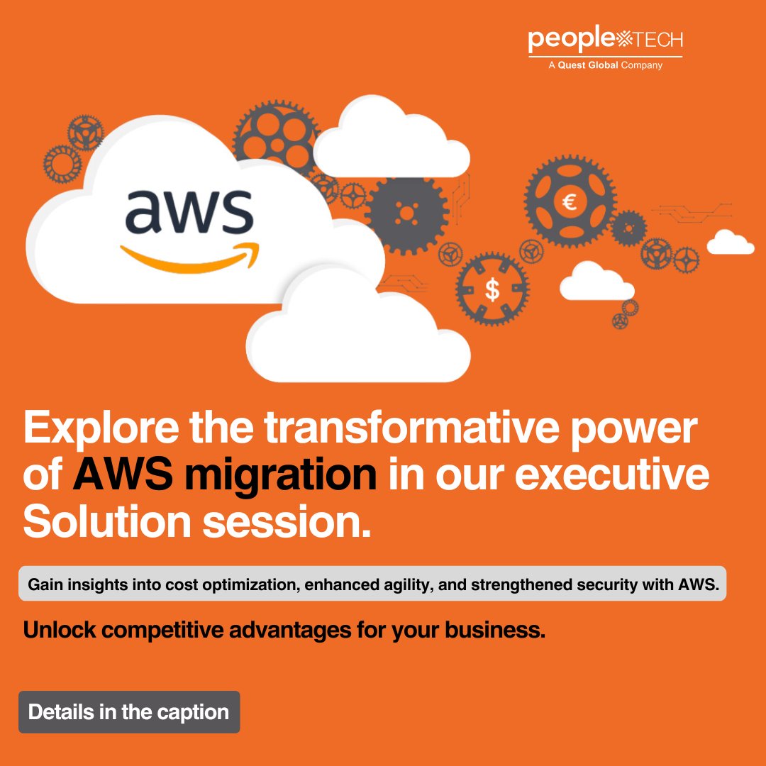 PeopleTechInc's tweet image. Empower your business with AWS migration strategies.
Our business solution session covers everything from cost savings to increased innovation.
Register now to accelerate your journey to the cloud!
Link: peopletech.com/workshops/unve…
#ptg #awscodepipeline #ServerlessDevelopment #aws