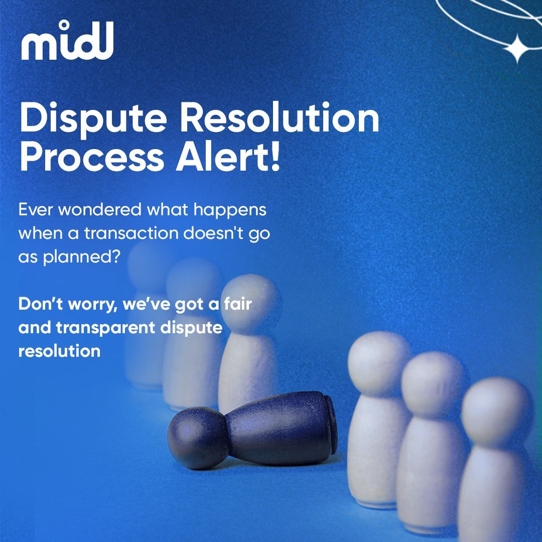 Need assistance with a transaction dispute? At midl.finance, we guarantee a fair process where every party is heard. Sign up and discover how we safeguard your transactions and uphold justice. 

#FairPlay #DisputeResolution #transactions #blockchain #onramp #offramp
