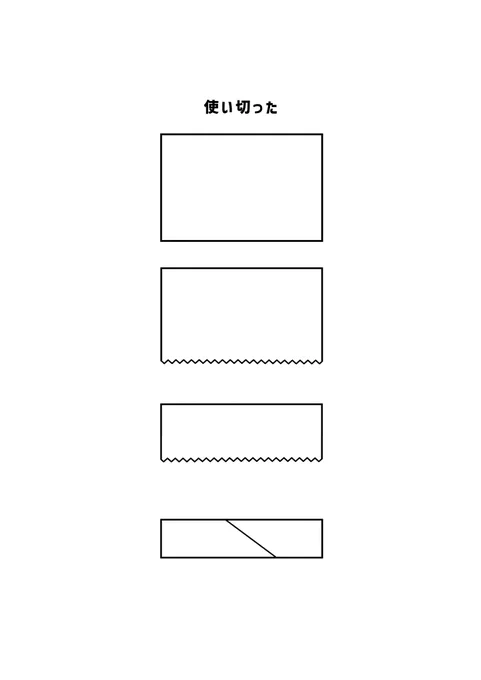 使い切った#現代4コマ 