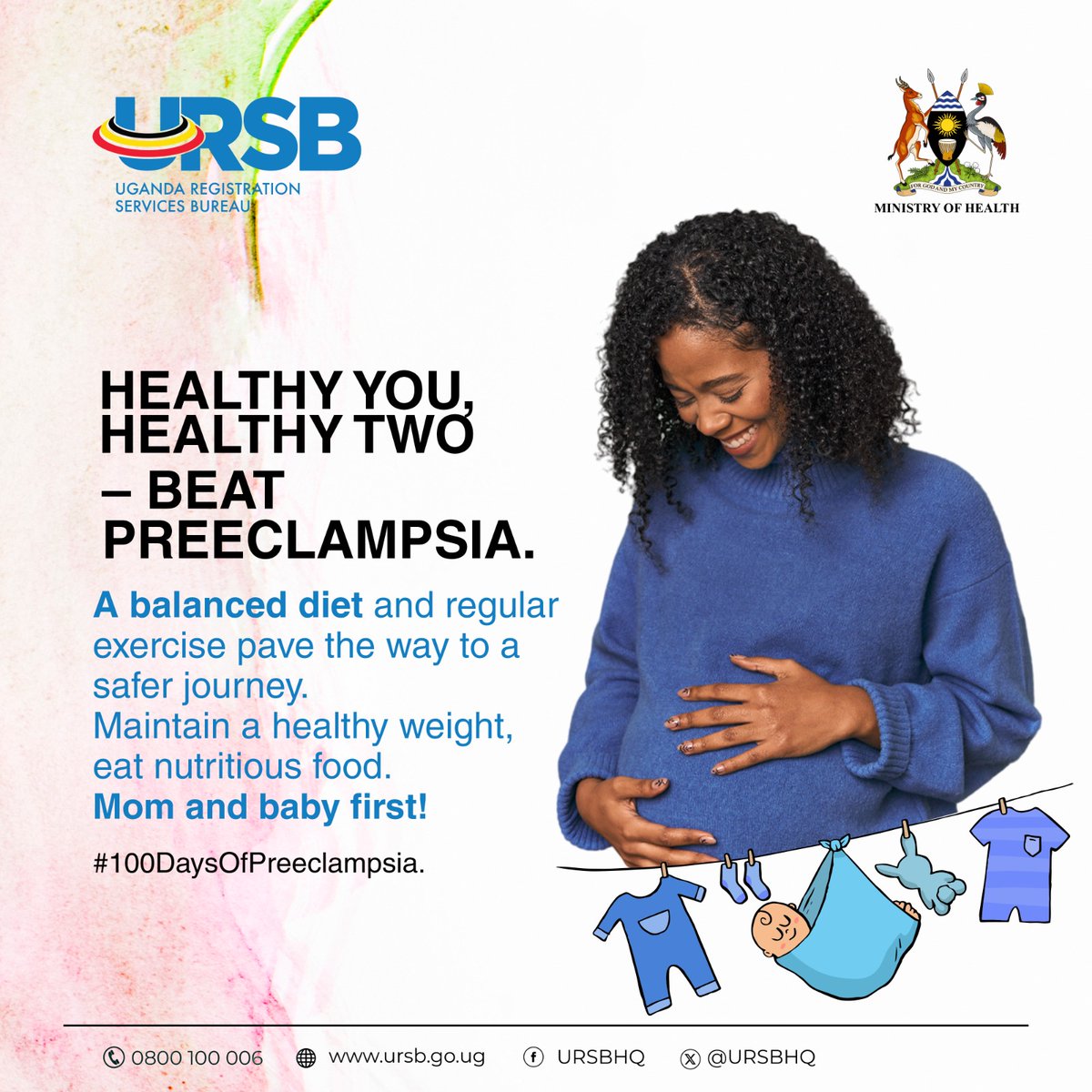 URSBHQ's tweet photo. Beat pre-eclampsia with a balanced diet and regular exercise. Prioritize Mom and Baby's health. #100DaysOfPreeclampsia https://t.co/C49t81WfBI