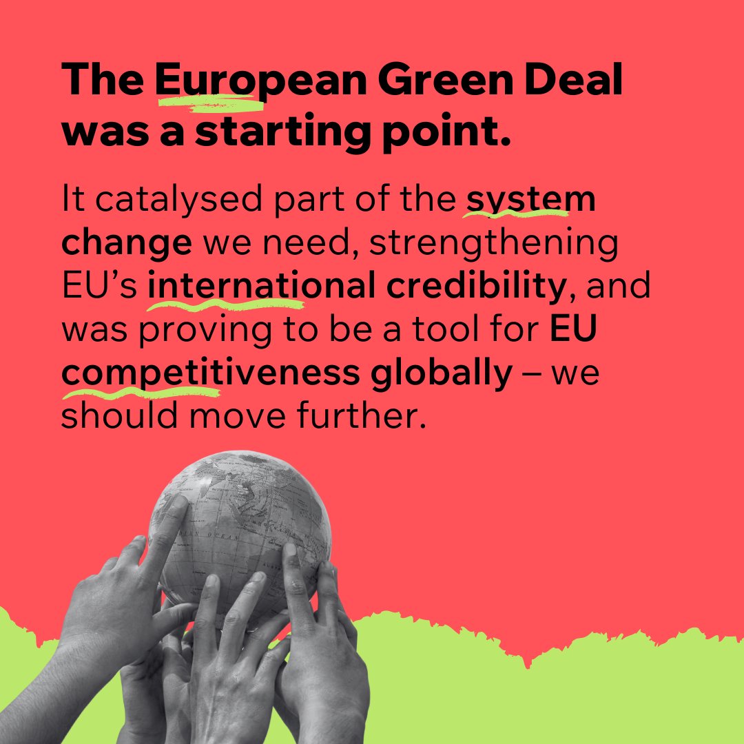 🤩 The #EUGreenDeal was a great start, but we can't stop there! 🙌 The EU need to go further and be the global leader in #sustainability.