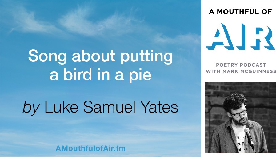 ‘I wrote the poem about the kind of anxieties that are associated with trying to live life normally in very precarious and strange times.’ Luke Samuel Yates on ‘Song about putting a bird in a pie’ from Dynamo (@poetrybusiness) lttr.ai/AS7gl #ACEsupported #poetry