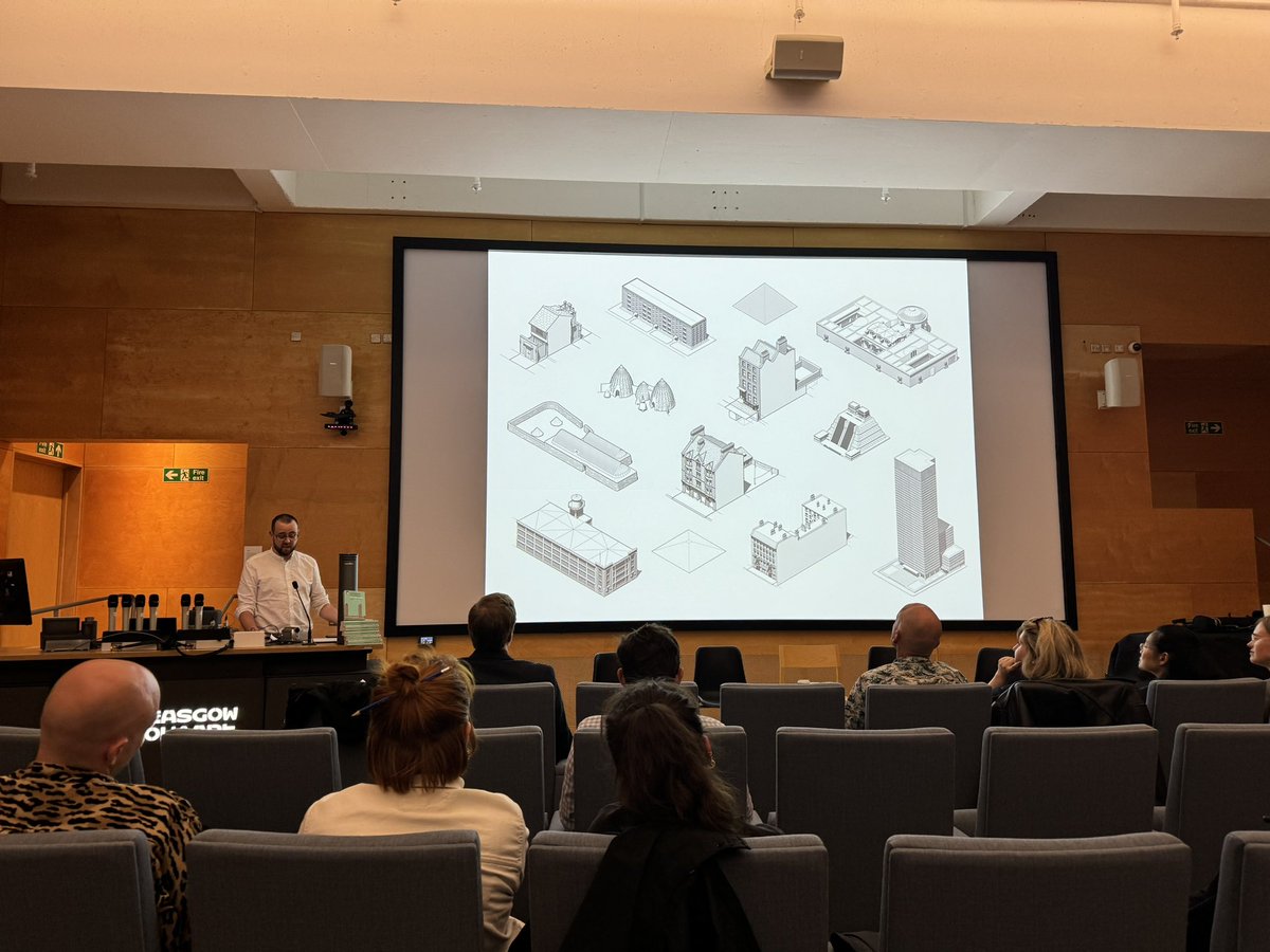 Great to attend the <a href="/ArchitectsCAN/">ACAN!</a>’s event at GSA last night and see the brilliant trio of <a href="/LongerJohn/">John Joseph Burns</a> <a href="/BarnabasCalder/">Barnabas Calder</a> and <a href="/FlorianUrban_/">Florian Urban</a> in action! #FormFollowsFuel