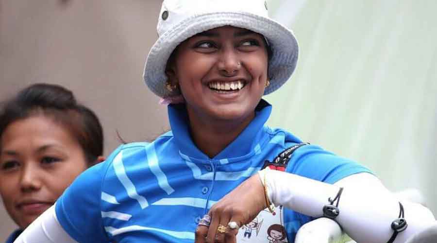 Deepika Kumari is through to SEMIS of Recurve event at World Cup (Stage 2) in Korea. In QF, she beat Turkish archer 6-4. Next she will take on top seed Lim Sihyeon of South Korea. #Archery