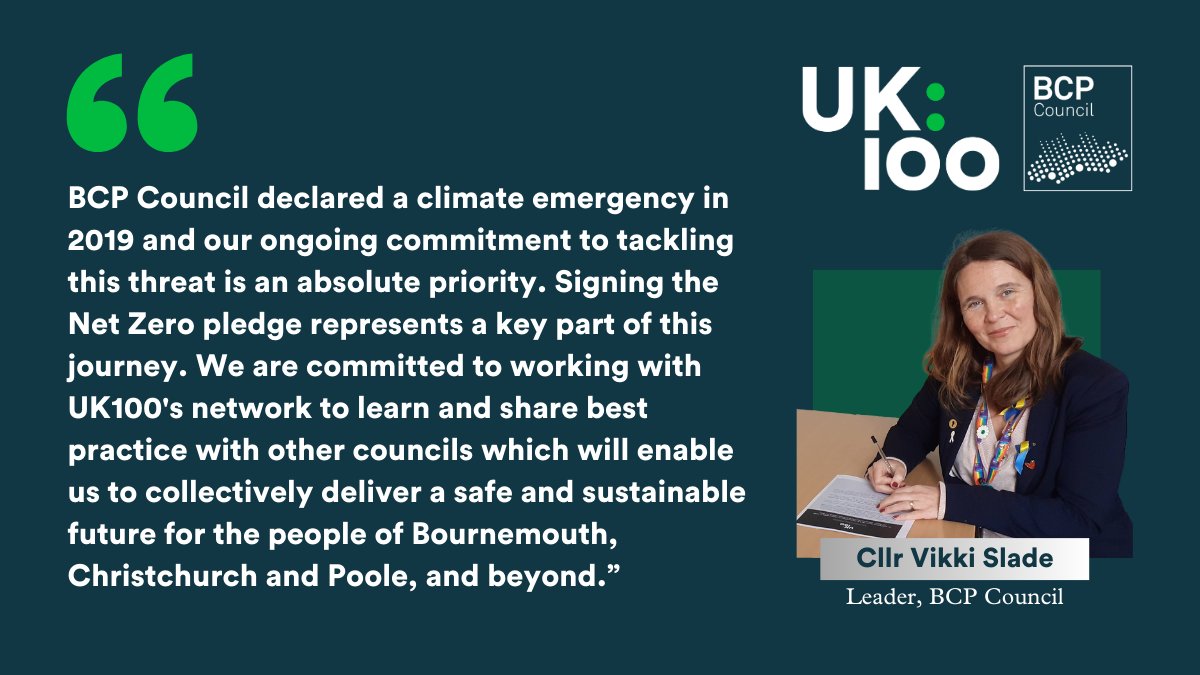 📢 We are delighted to welcome our newest member @BCPCouncil to the @UK100_ network 👇