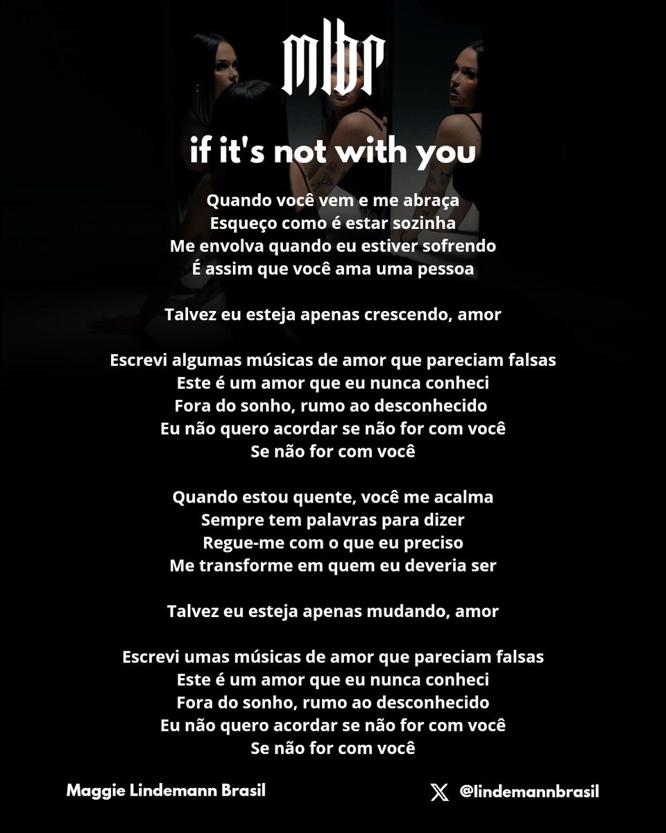 Tradução em PT-BR de “if it’s not with you”. 🤍

#maggielindemann #headsplit #headsplitdeluxe