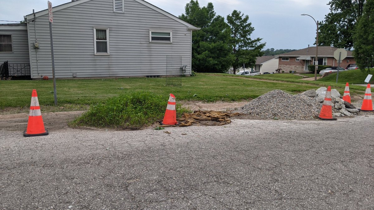 Coleman1STL's tweet photo. @stlcsb This pile of @spire_energy materials have been neglected so long that they're sprouting like a Chia pet.  
2600 block of Bennet Ct. https://t.co/jKC79HbMGX