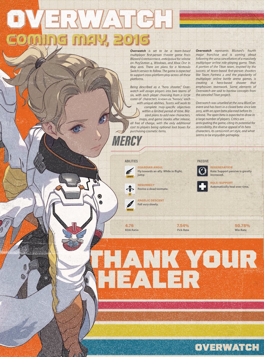 A day like today #overwatch releases bringing us some of the best gameplay, character depth and art direction. Riding on the tailwinds of TF2's massive success in an era where shooters took themselves too seriously

Perhaps the biggest IP to come from Blizzard after 12 years