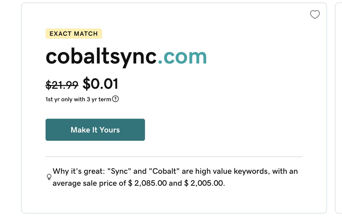 gisnr1988's tweet photo. Would You Register This Cool-Sounding Business Name for $6.99 at @Porkbun ?
#domainnames #domainideas #startup #crypto #bitcoin #ai #brand https://t.co/XXR1ns0eE8