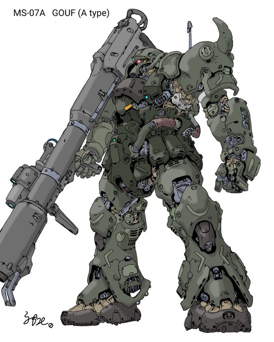 「holding weapon mobile suit」 illustration images(Latest)