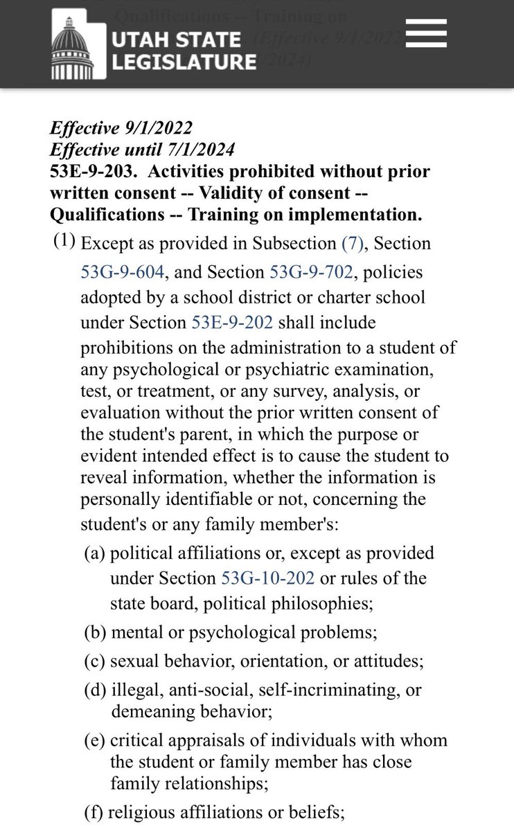 Received this from a parent of a middle schooler in the Logan City School District in Utah. Her kid was given this survey asking if he wants to be trans or wants to kiII himself. Parents did not receive informed consent. According to Utah State Code, this is illegal. Schools