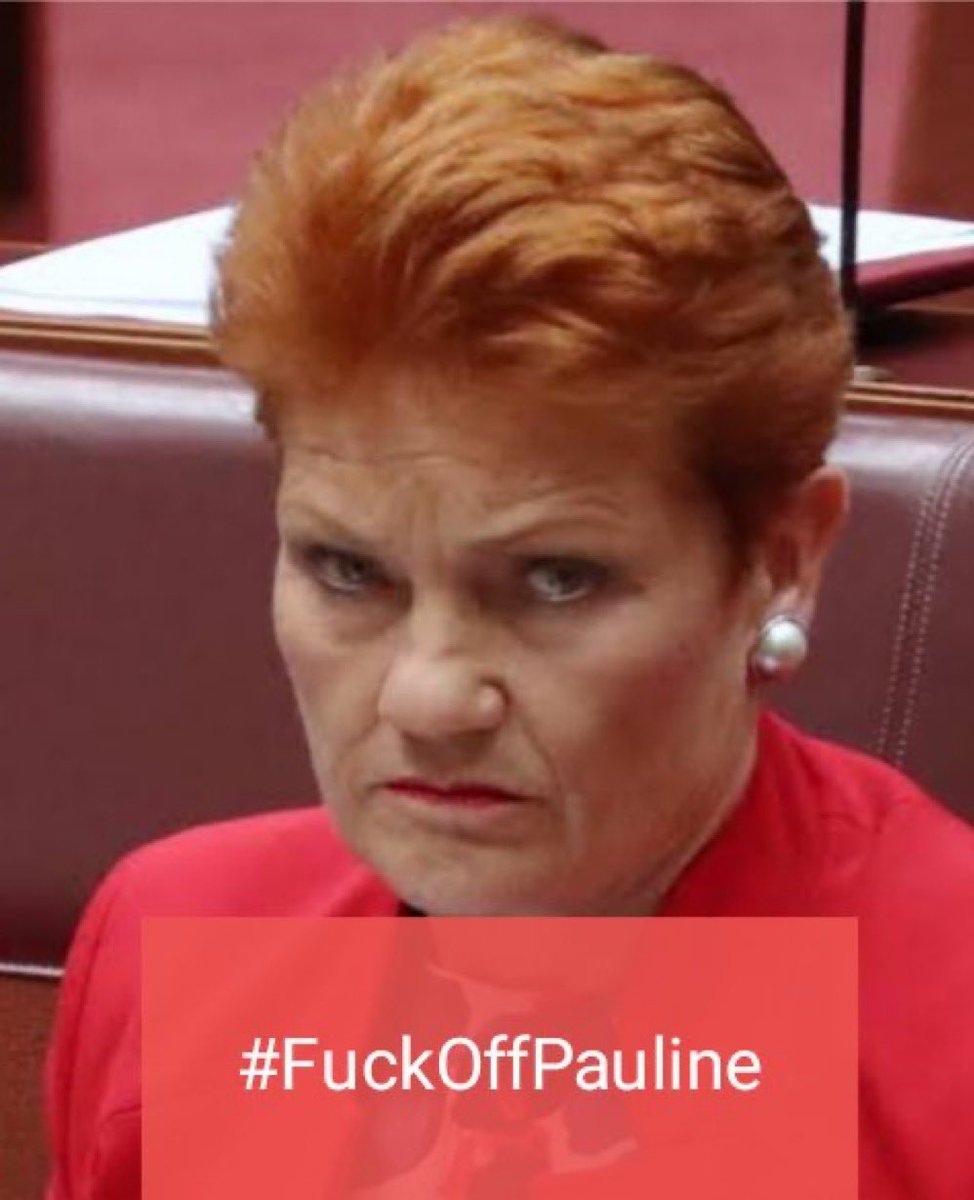 Pauline Hanson is a cancer on society. Like. Share. Repost. @PaulineHansonOz