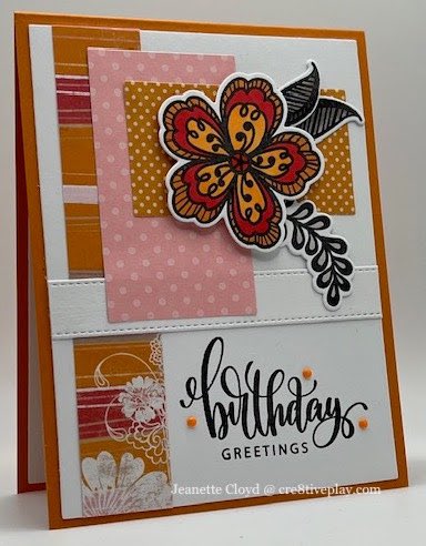 I had fun making this card for a sketch challenge on SCS. A huge thanks to Gina K for the stamp/die set that was in my SWAG bag at a recent retreat! #splitcoaststamperschallenges #splitcoaststampers #sketch #ginakdesigns #onmyblog #cre8tiveplayblog #cardmakersofinstgram