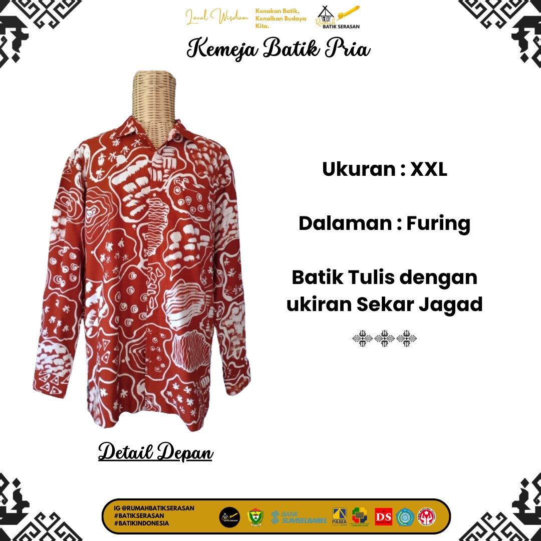 BatikSerasan's tweet photo. New Product by RBS🤩
Kemeja Batik Pria 
dengan warna teracota yang cerah dan segar 
Silahkan di order sekarang juga😊

Oh iya guyss Rumah Batik Serasan menyediakan Jasa Jahit juga lho😘

Local Wisdom
"Kenakan Batik, kenalkan Budaya Kita"
#rumahbatikserasan
#batikserasan https://t.co/hOiiUeIdFj