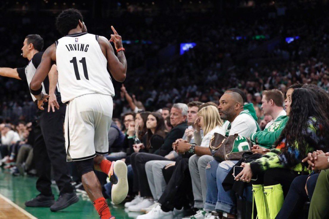 Hoopss's tweet photo. Kyrie vs Boston in the Finals would be PEAK hoops https://t.co/9Sp2eKYdGJ