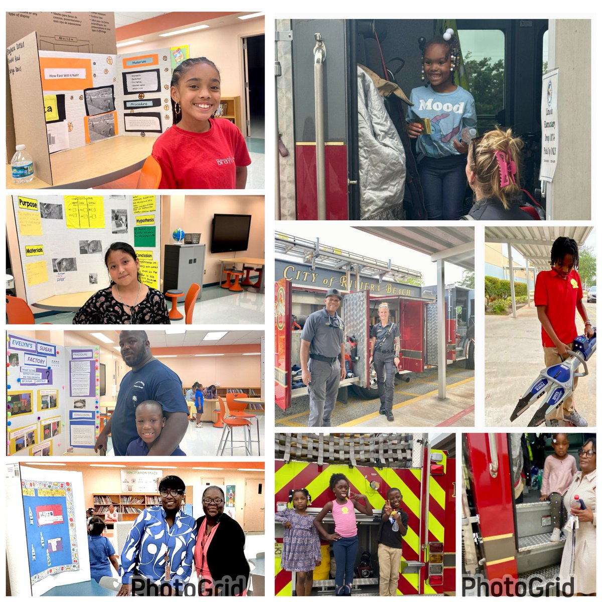 Lincoln students & families participate in the STEMgineers Science Night🥼🧪Thank you Riviera Beach Fire Station 87 for your contribution & support in making the event successful! #SOARingEagles #ScienceGoals #CommunityPartnerships @Lincoln_Porter @1jazzyAKA @C_Collins_1