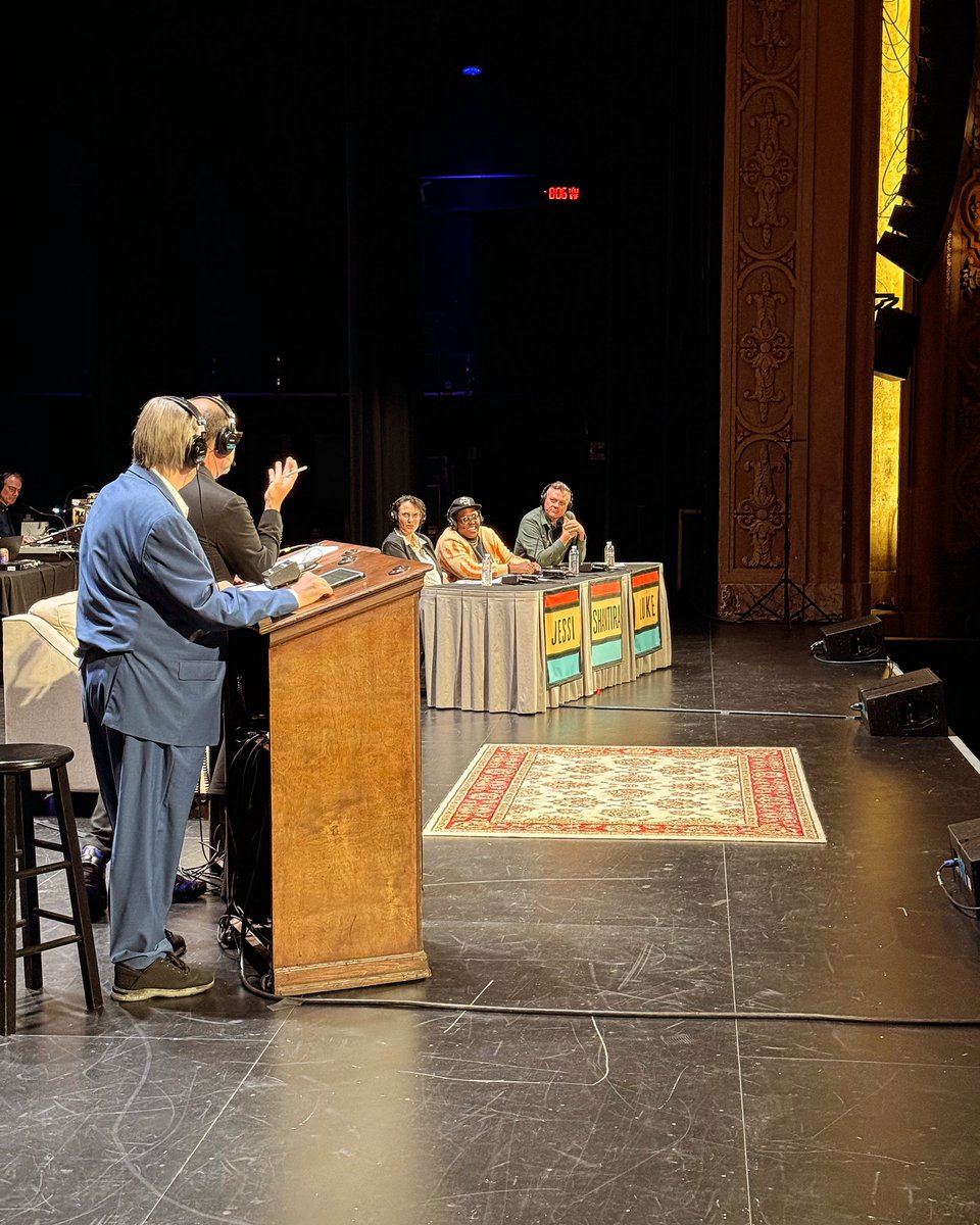 NPRPatrick's tweet image. A view from the wings.  #NPRlife #WWDTM