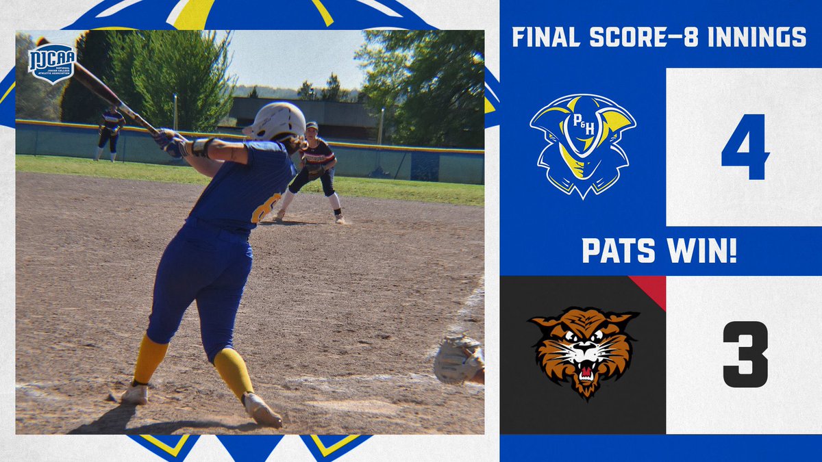 Lady Pats are rolling into the NICAA D3 Softball Championship Game after an extra-inning dub against #1 seed North Dakota SCS!

#PHAMILY ✖️ #RollPats