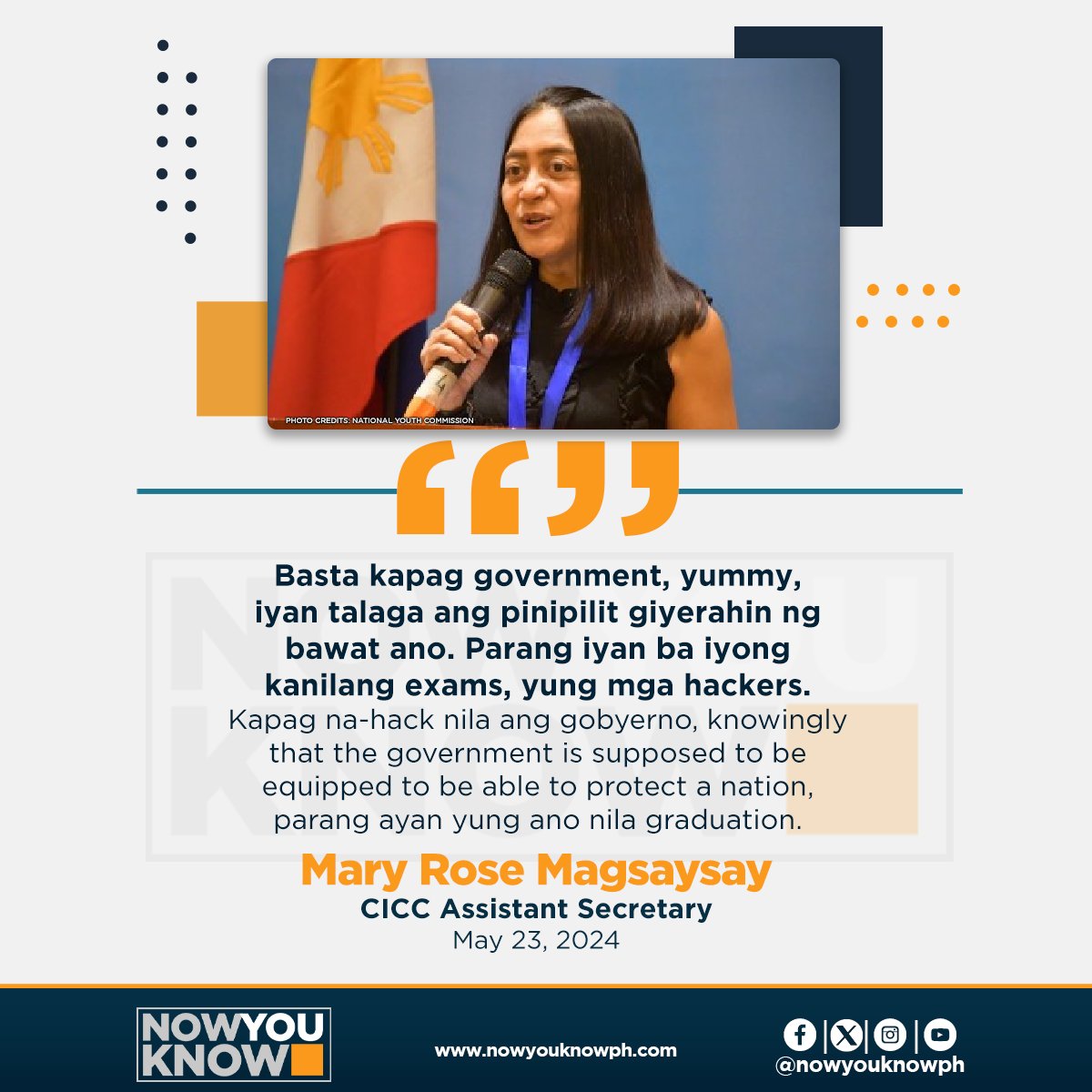 Trying to get into government websites is akin to hackers taking their final examinations, an official of the Cybercrime Investigation and Coordinating Center (CICC) said Thursday. READ: tinyurl.com/yc6w6wf9 📰Inquirer.net