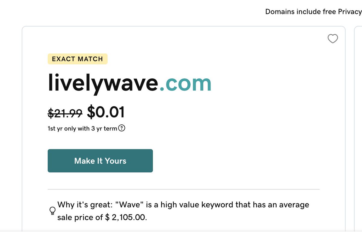 gisnr1988's tweet photo. Would You Register This Cool-Sounding Business Name for $6.99 ?
#domainnames #domainideas #startup #crypto #bitcoin📷 #ai #brand https://t.co/d3SW9tEo3f
