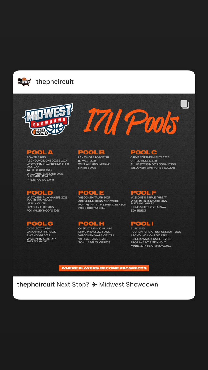E.A.T Hoops 2025 heads to 📍Appleton for the <a href="/PHCircuit/">Prep Hoops Circuit 🏀</a> Midwest Showcase 

3-1 <a href="/PHCircuit/">Prep Hoops Circuit 🏀</a> Battle at the Lakes! Under the radar 2025 ➡️<a href="/JojoBartolomeos/">Jojo Bartolomeos</a> <a href="/WesKormann/">Wes kormann</a> <a href="/SimonWoodruff2/">Simon Woodruff</a> <a href="/jjgateijr/">Jephthah gatei jr (JJ)</a> <a href="/ThomasMyerss_/">Thomas</a> <a href="/MetzgerArsene/">Arsene Metzger</a> <a href="/Josh_Bur22/">Josh Burczek</a> @Jeremia34881043