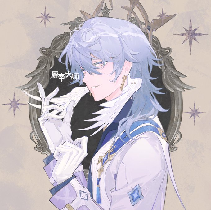 「male focus white gloves」 illustration images(Latest)