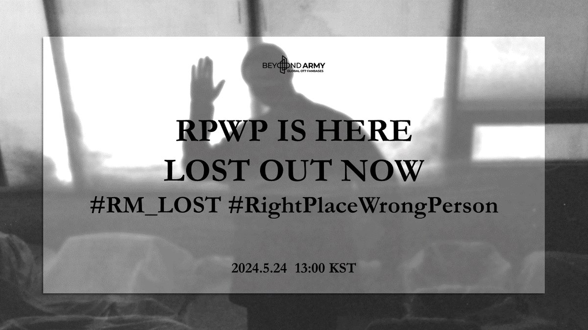 ARMYCASAID's tweet photo. SETENGAH JAM LAGI GUYS‼️

RPWP IS HERE
LOST OUT NOW
#RM_LOST #RightPlaceWrongPerson https://t.co/PG49wrzvox