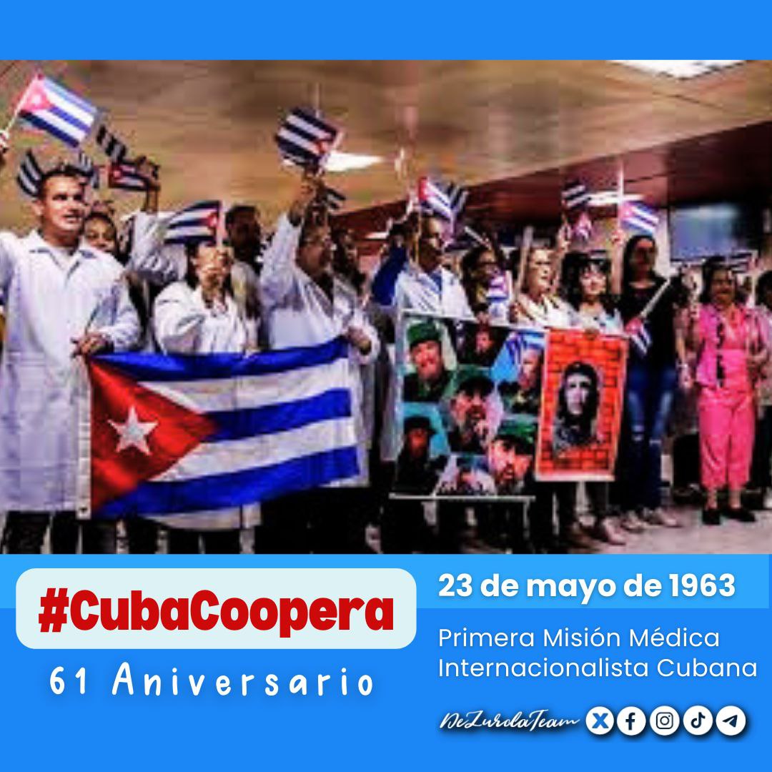 Luego de 61 años #Cuba sigue salvando vidas por el mundo. #CubaViveEnSuHistoria