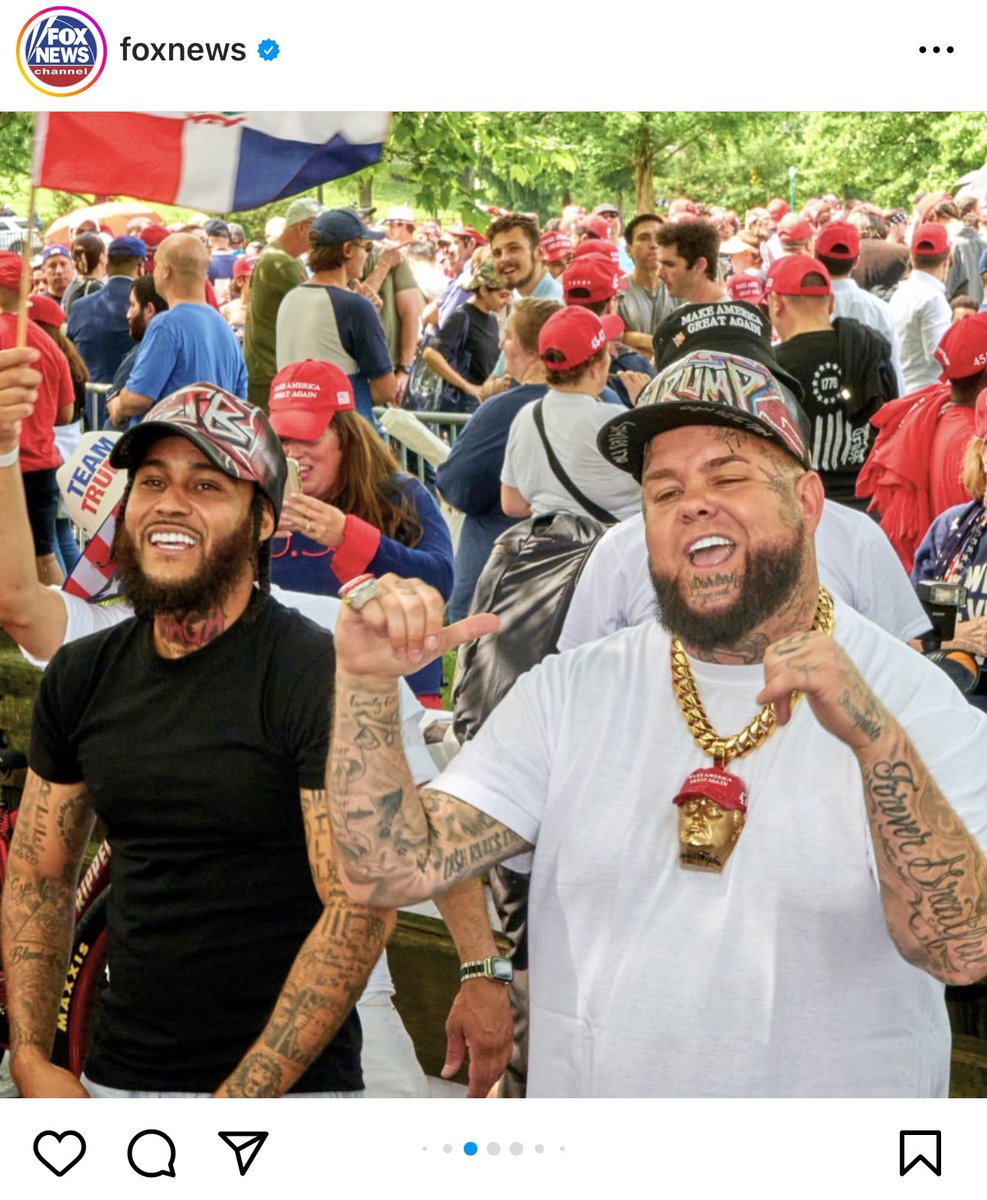 These two MAGA rappers don’t live in the Bronx, yet were at Trump’s rally. Lots of regulars and people not from the Bronx were at Trump’s rally.