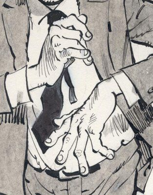 so obsessed with how Mort Drucker draws hands, need to study this IMMEDIATELY 