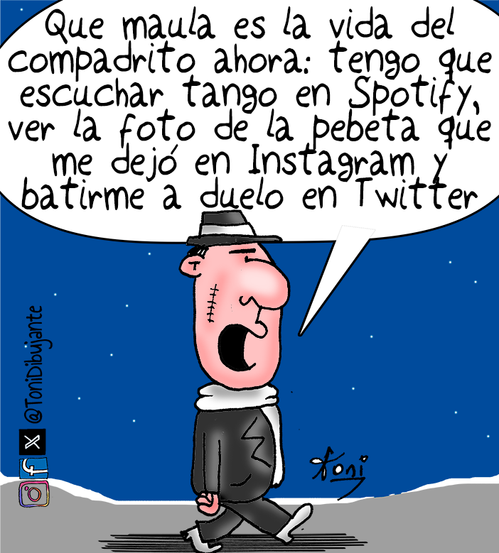 ToniDibujante's tweet photo. Actualidad maleva #narigones #tango #malevos #redesociales #x #instagram #facebook https://t.co/9XDhlTf72F
