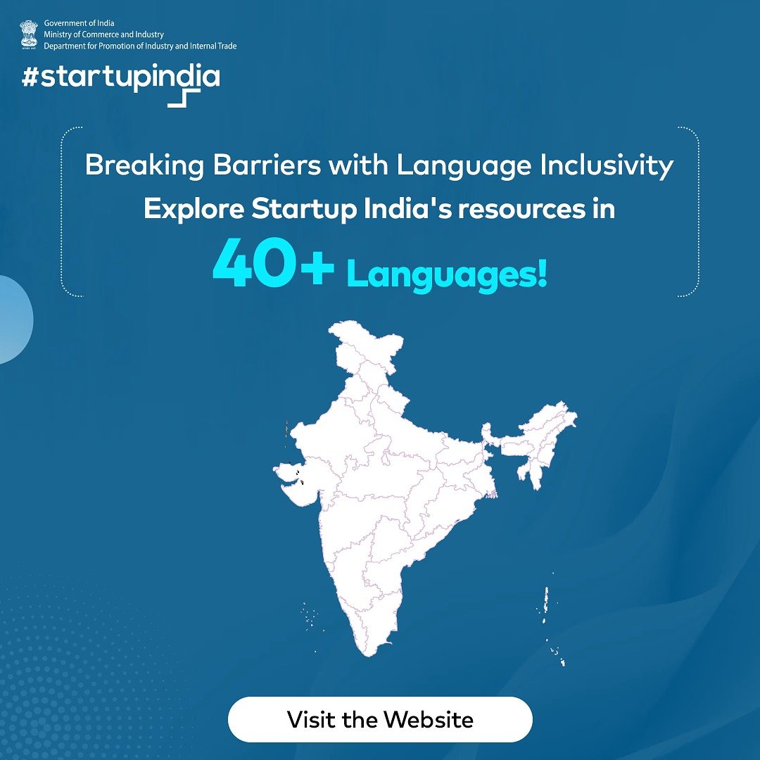 Dive into the comprehensive resources offered by #StartupIndia, accessible in over 40 languages.

We're committed to supporting your entrepreneurial aspirations, no matter the language you speak.

Visit: bit.ly/462MEYY

#DPIIT #EmpoweringEntrepreneurs #IndianStartups