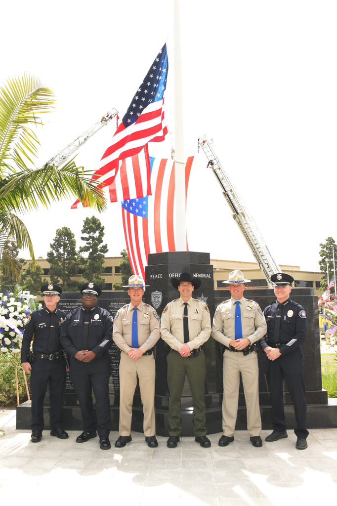 "Today, we paused to honor the brave men and women who made the ultimate sacrifice in service to their communities. At the Peace Officers Memorial Ceremony, we paid tribute to their courage, dedication, and selflessness. #PeaceOfficersMemorial #NeverForget 🕊️"