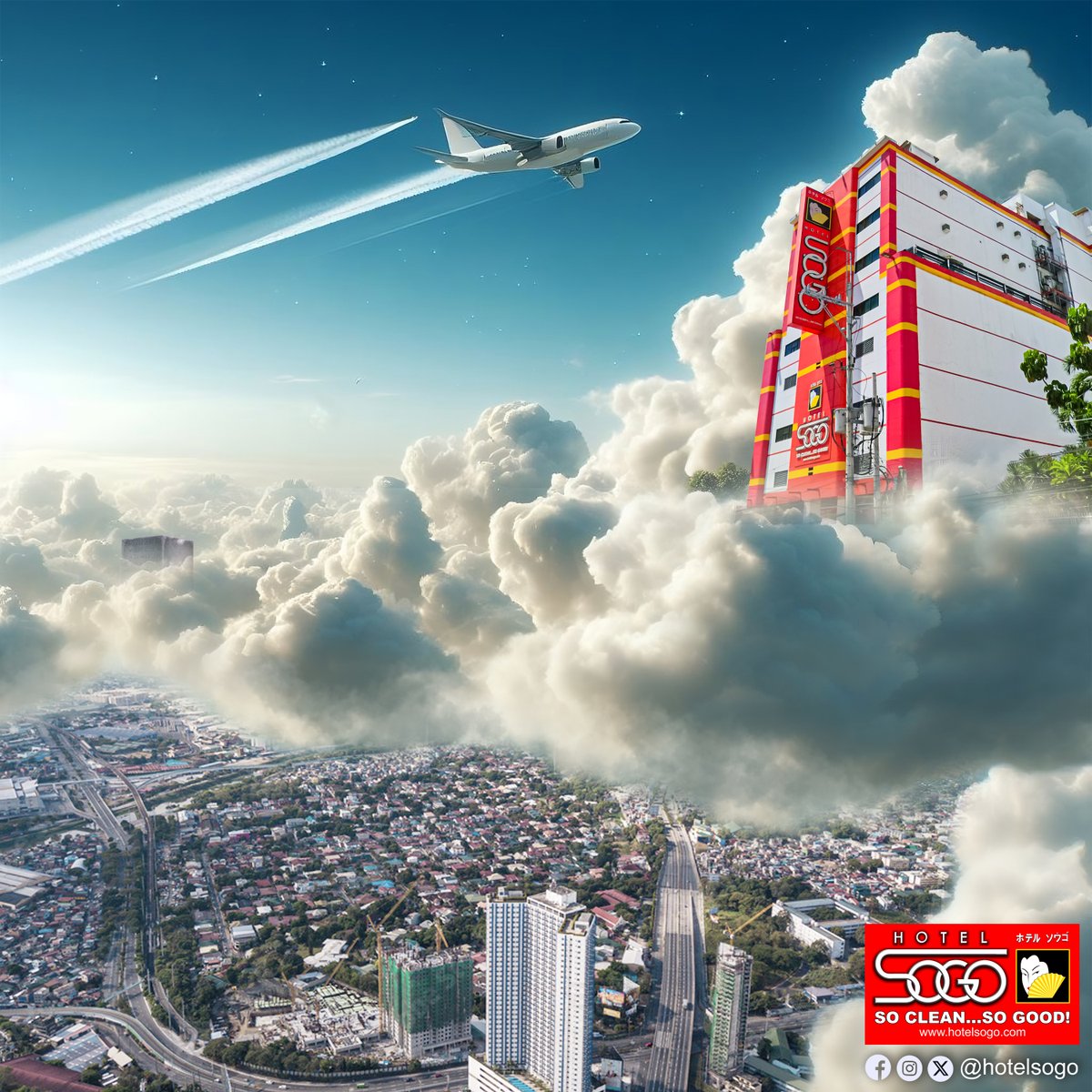 Reach new heights of imagination and let your dreams take flight and soar to endless possibilities. Welcome to Hotel Sogo. The future of hotel stays is here.

#HotelSogo
#HereAtHotelSogo
#SoCleanSoGood
#DahilMahalKitaGustoKoSaSogoKa