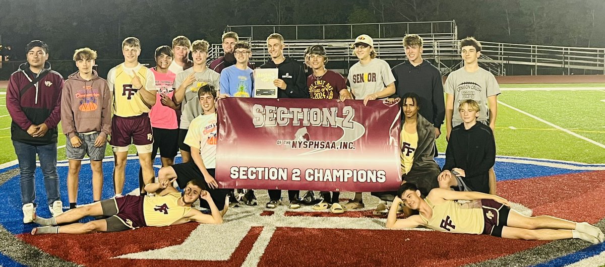 Congratulations to Fonda, our Group 3 Boys Outdoor Track & Field CHAMPS! 👟🏆⭐️