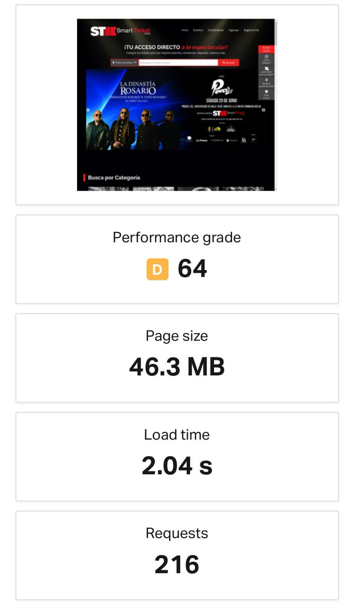 mnnchv's tweet photo. @SmartTicketca  your website sucks. Run some website speed test for god's sake https://t.co/JhZmQlWvF4
