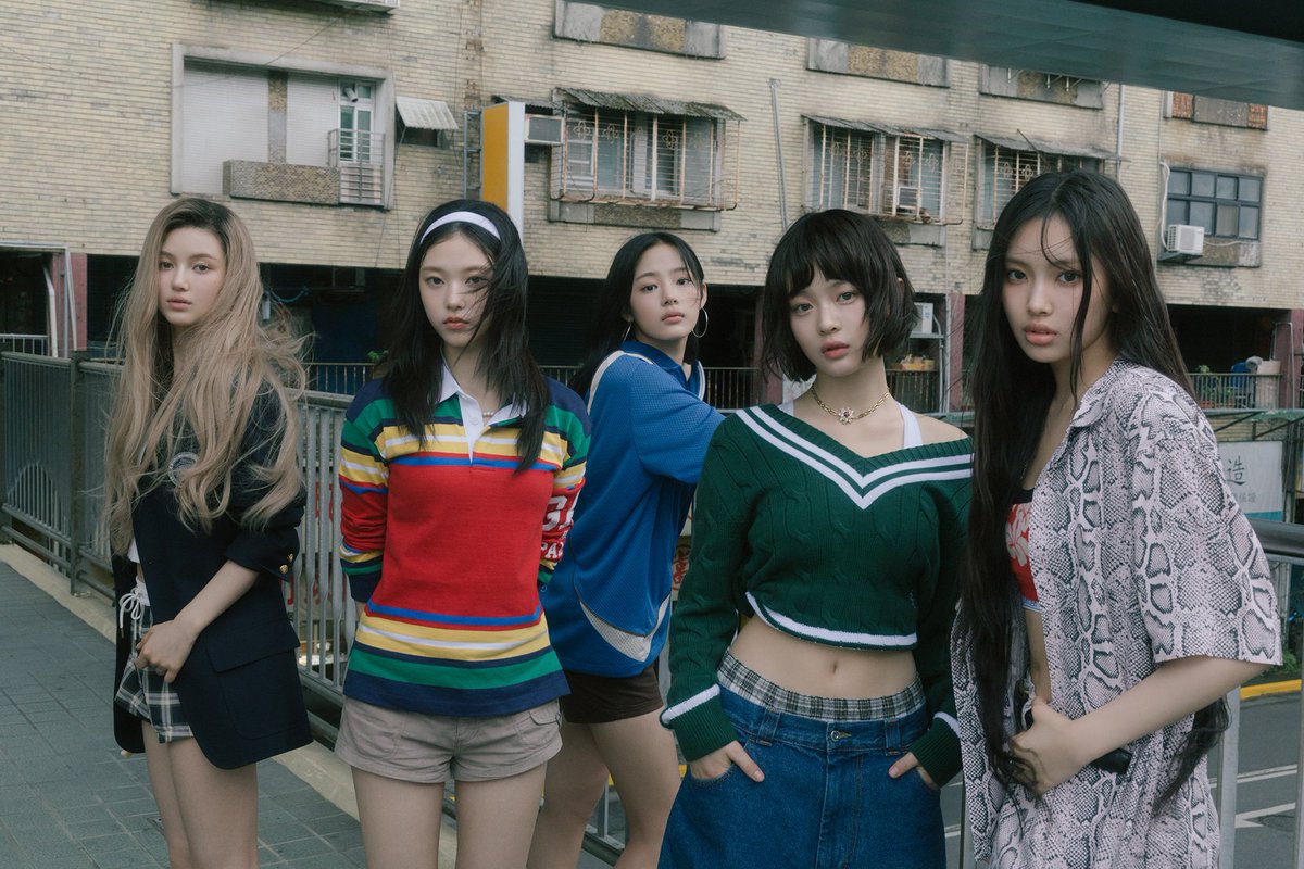 dive into the beauty of newjeans upcoming comeback. in a concept photo that shows us together, with a stunning and harmonious style, we exude the charm that we have in “how sweet” prepare to be amazed by our comeback. newjeans is ready to rock the world
