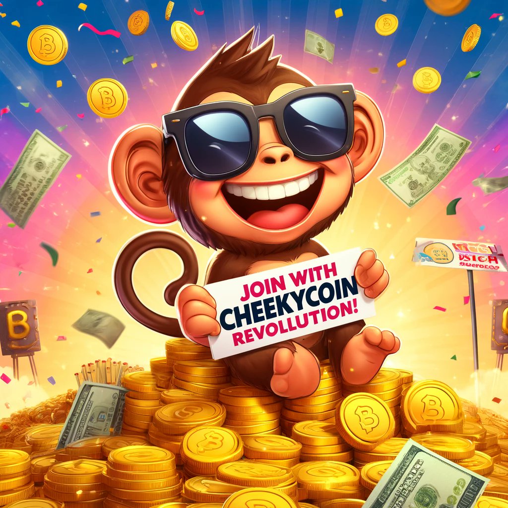 cheekycoin's tweet photo. 🎉 Get Rich with CheekyCoin! 🎉 Join the CheekyCoin Revolution and watch your wealth grow! 🌟💰 

#CheekyCoin #CryptoMillionaire #GetRichQuick https://t.co/e50qfsp8Hh